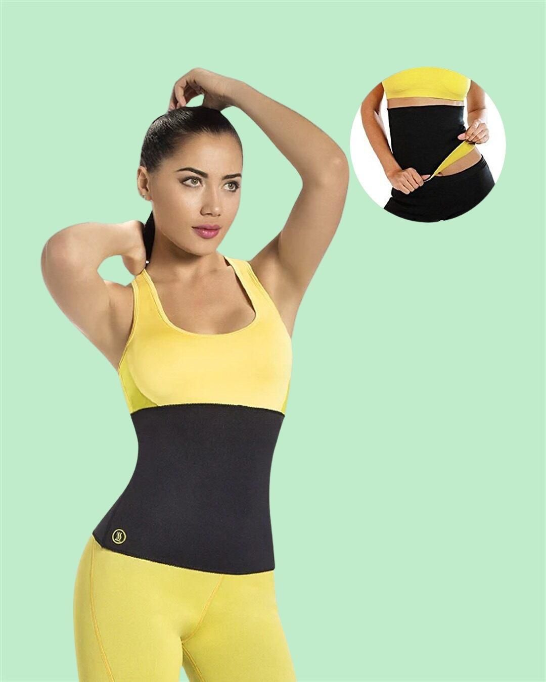 REDYTO Non-Tearable Tummy Trimmer Slimming Belt – Hot Body Shaper Sweat Belt
