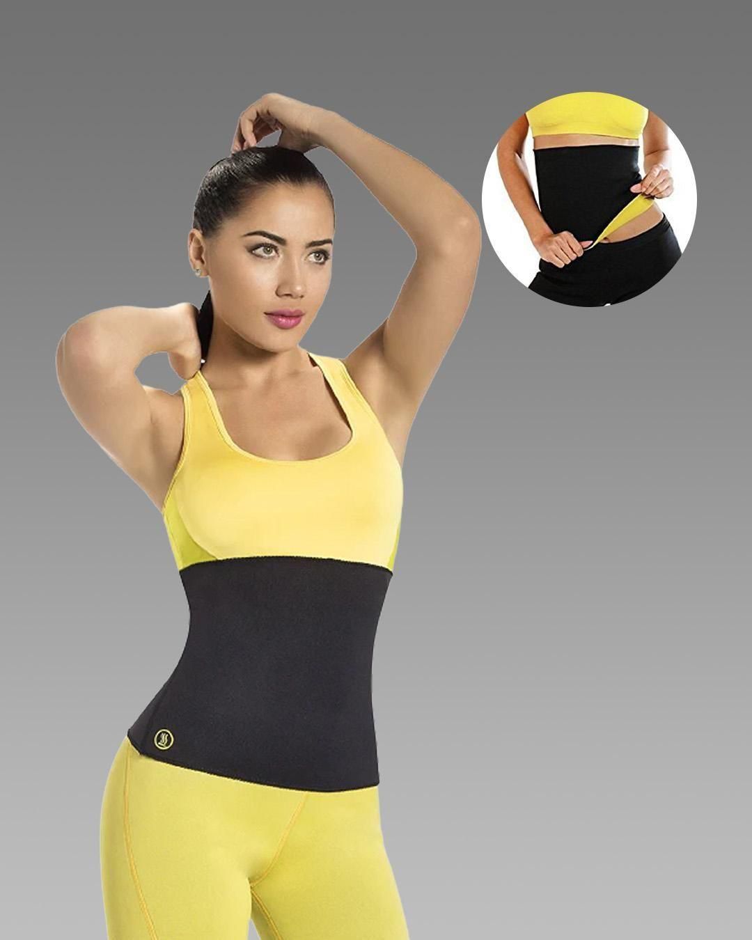 REDYTO Non-Tearable Tummy Trimmer Slimming Belt – Hot Body Shaper Sweat Belt